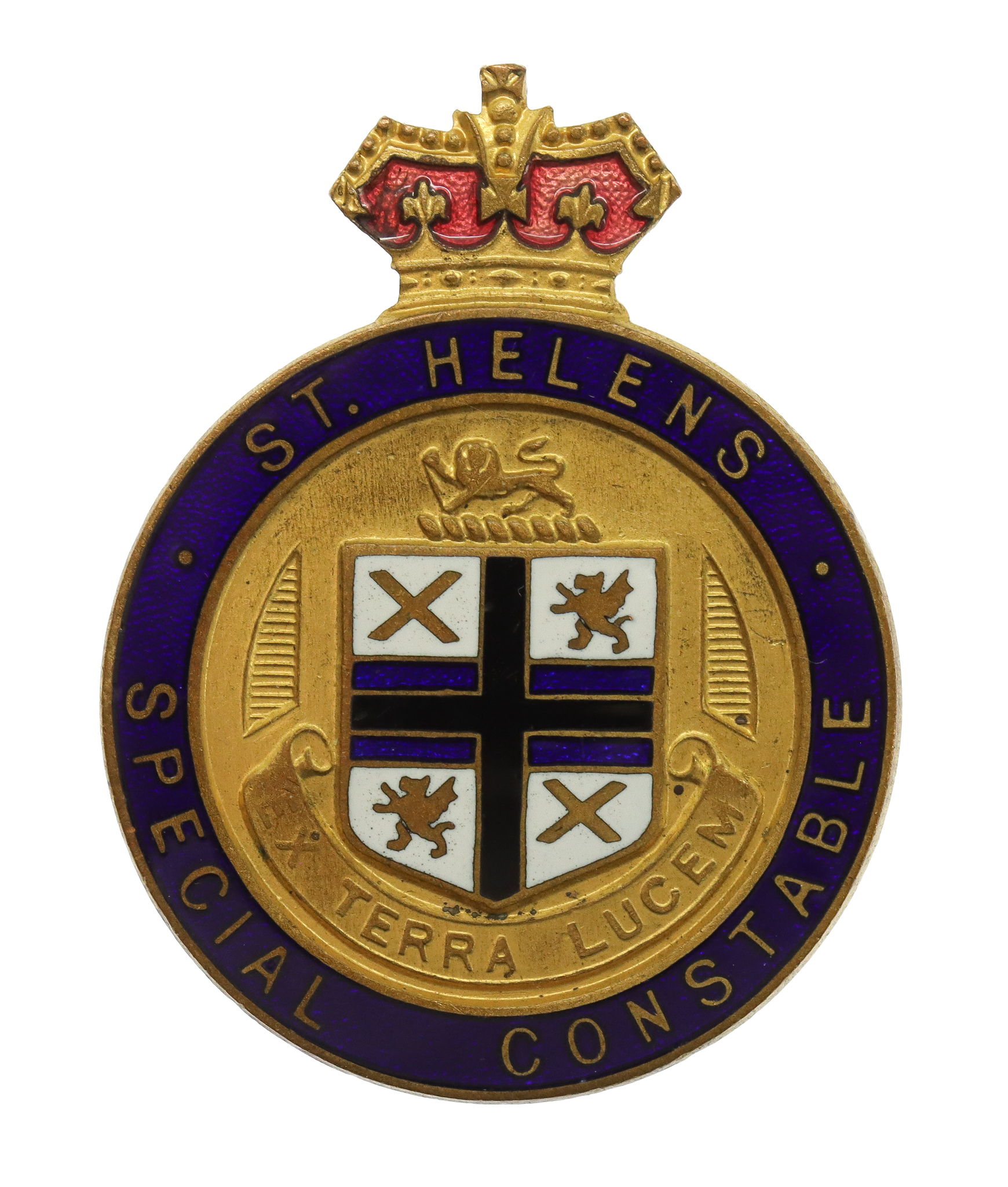 St. Helens Police Special Constabulary Enamelled Lapel Badge