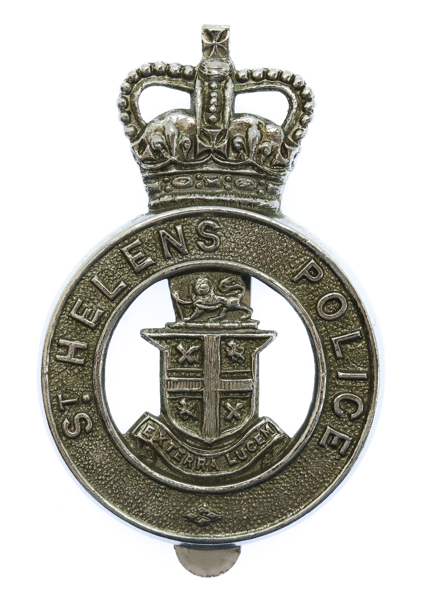 St. Helens Police Cap Badge - Queen's Crown