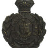 Victorian St Helen's Police Black Wreath Helmet Plate 