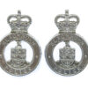 Pair of Blackburn Borough Police Collar Badges - Queen's Crown