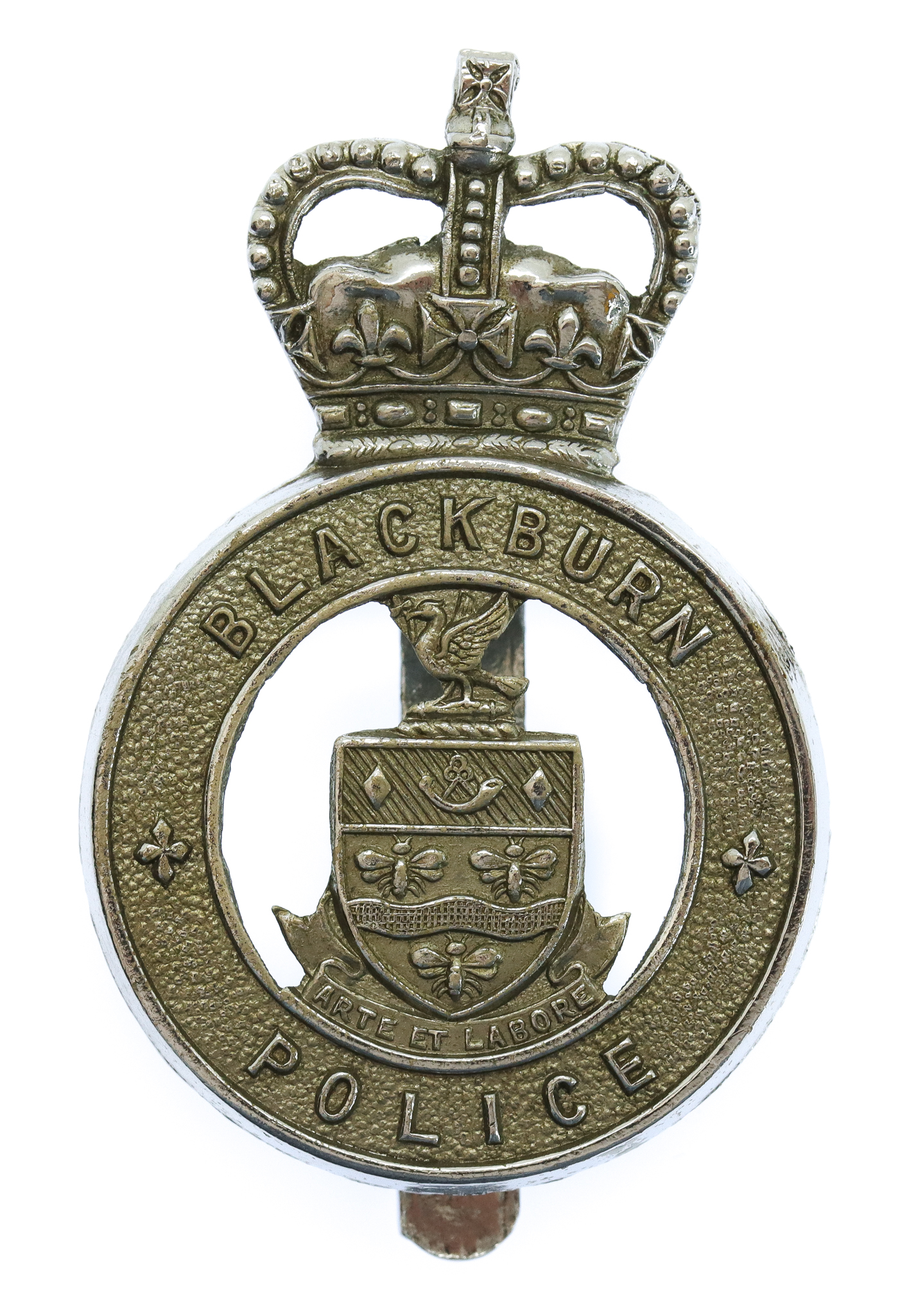 Blackburn Borough Police Cap Badge - Queen's Crown