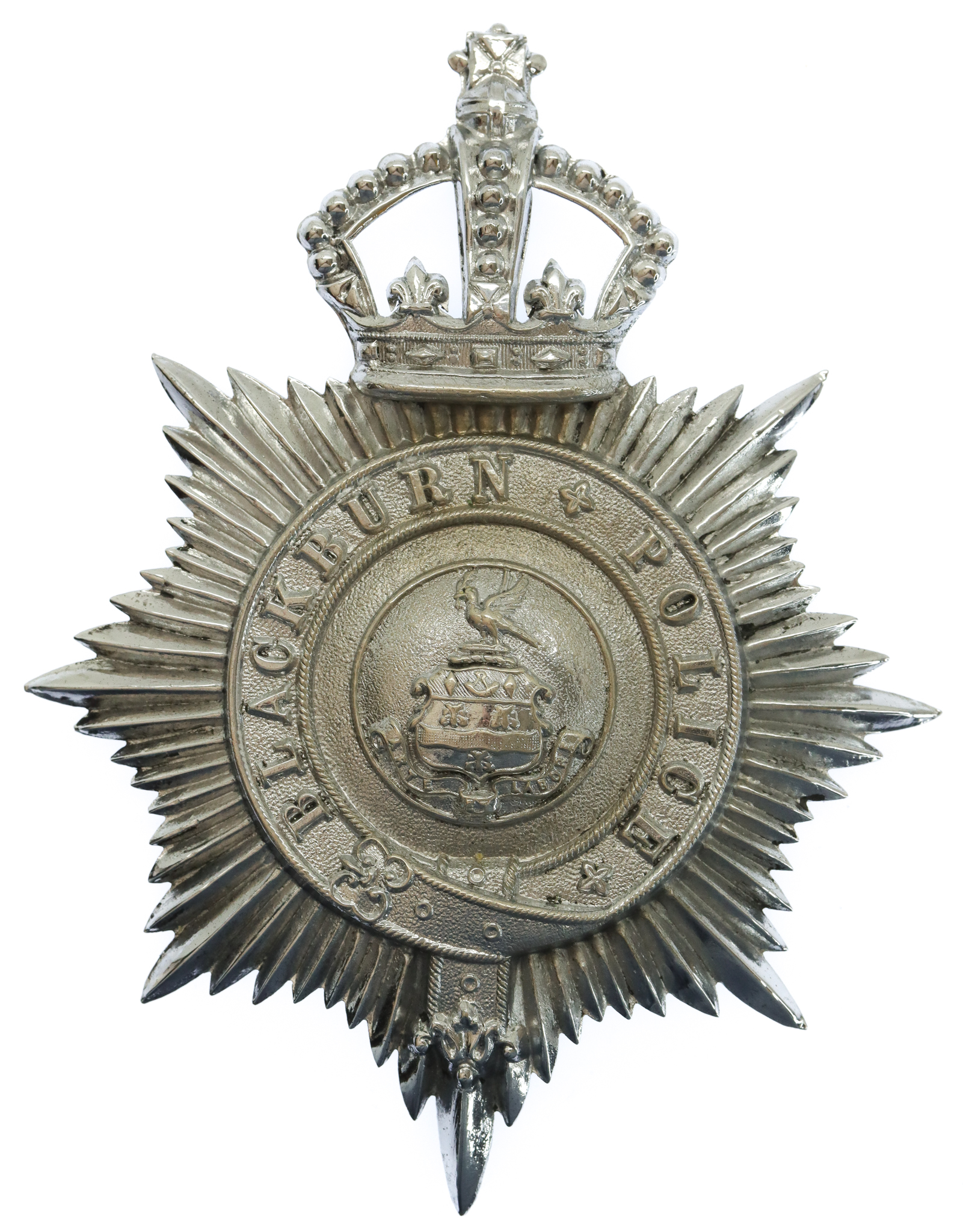 Blackburn Borough Police Helmet Plate