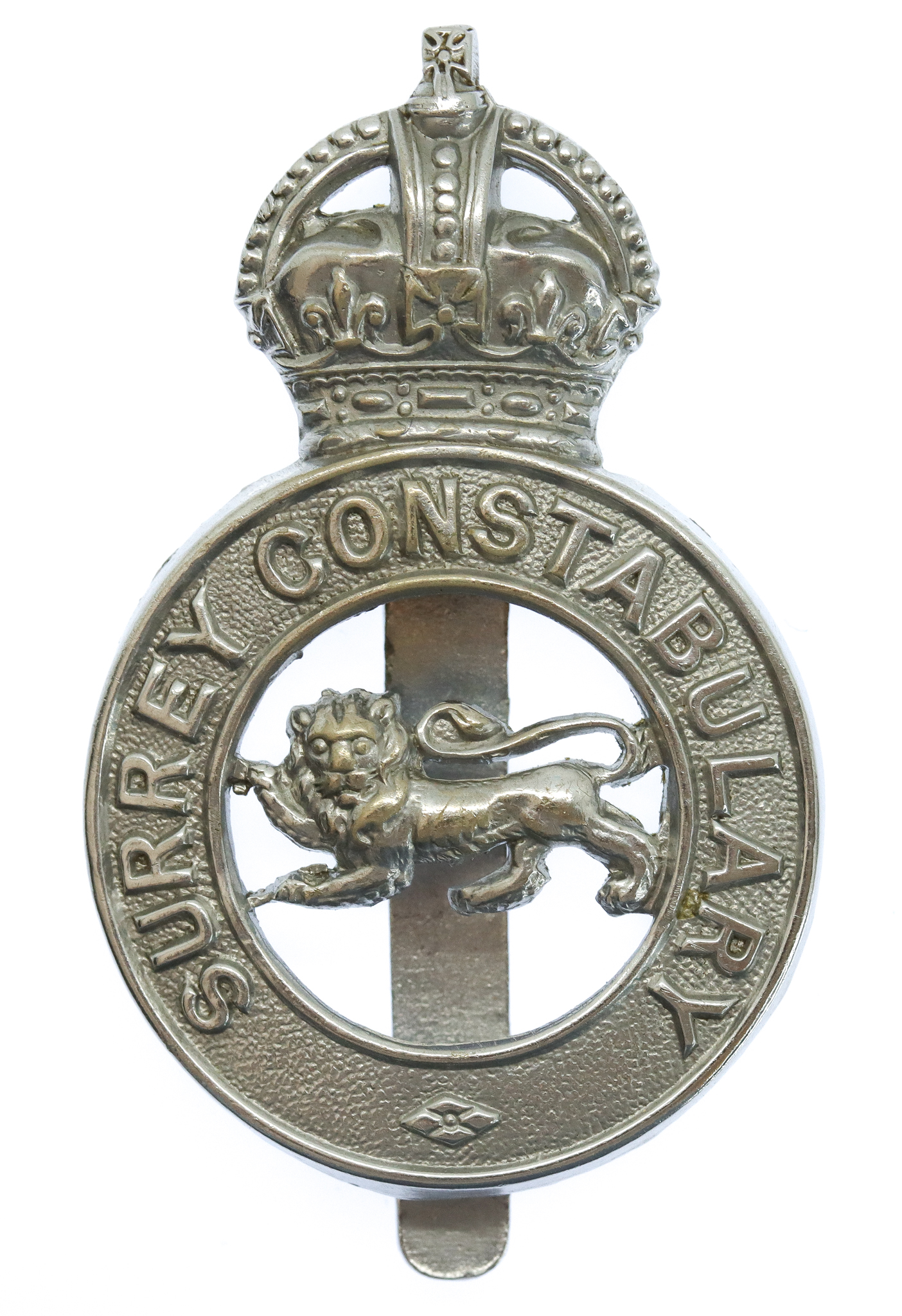 Surrey Constabulary Cap Badge - King's Crown