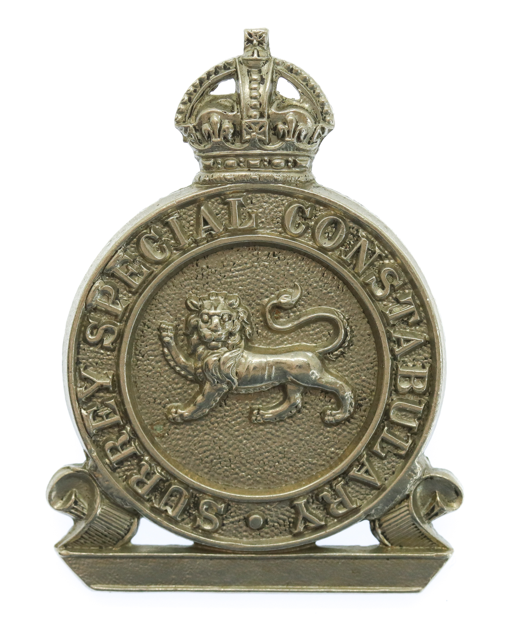 Surrey Special Constabulary Cap Badge - King's Crown