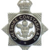 Cheshire Constabulary Senior Officer's Enamelled Cap Badge - King's Crown