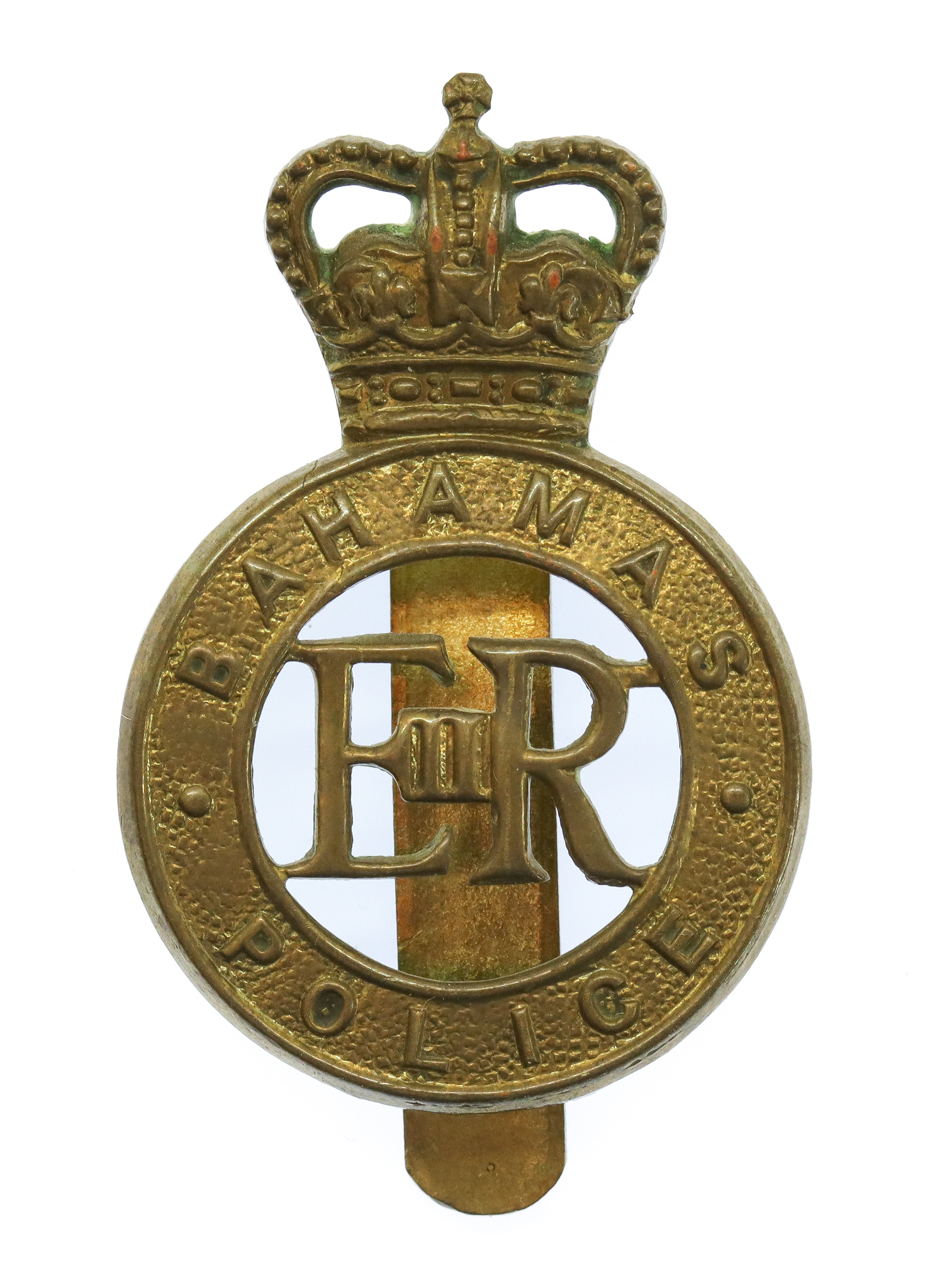 Bahamas Police Cap Badge - Queen's Crown (c.1953-1966)
