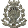 . Hong Kong Police Chrome Cap Badge - King's Crown