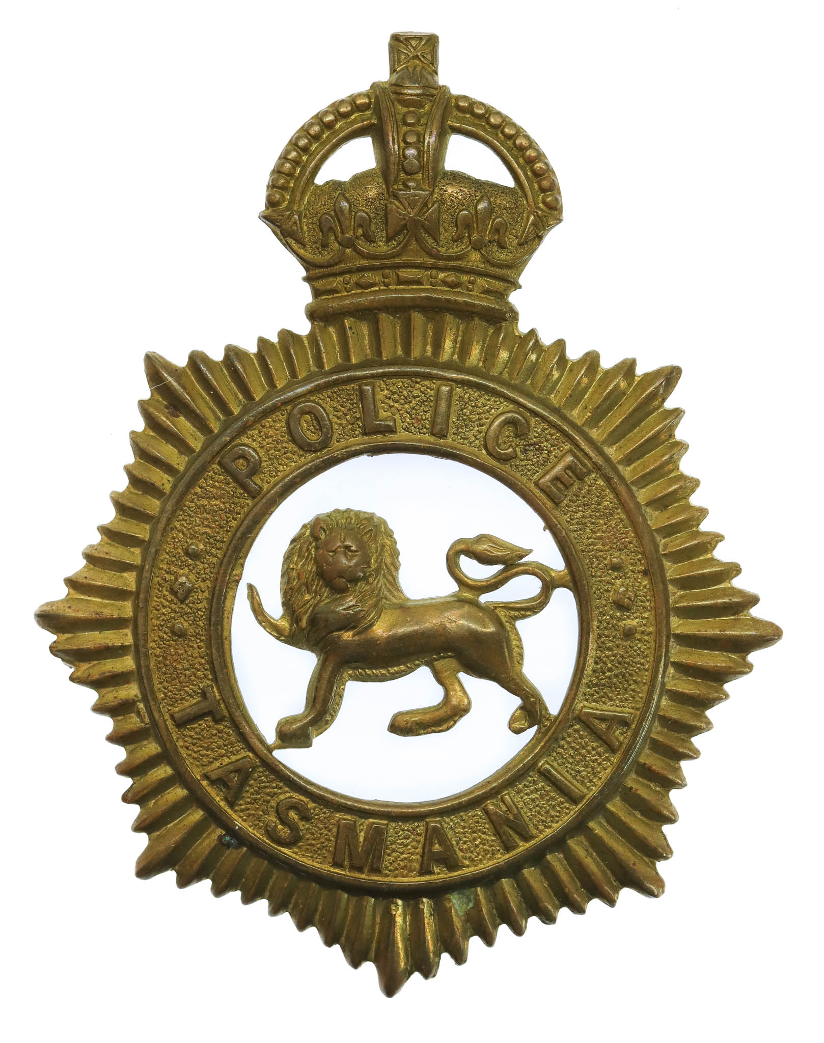 Tasmania Police Cap Badge - King's Crown