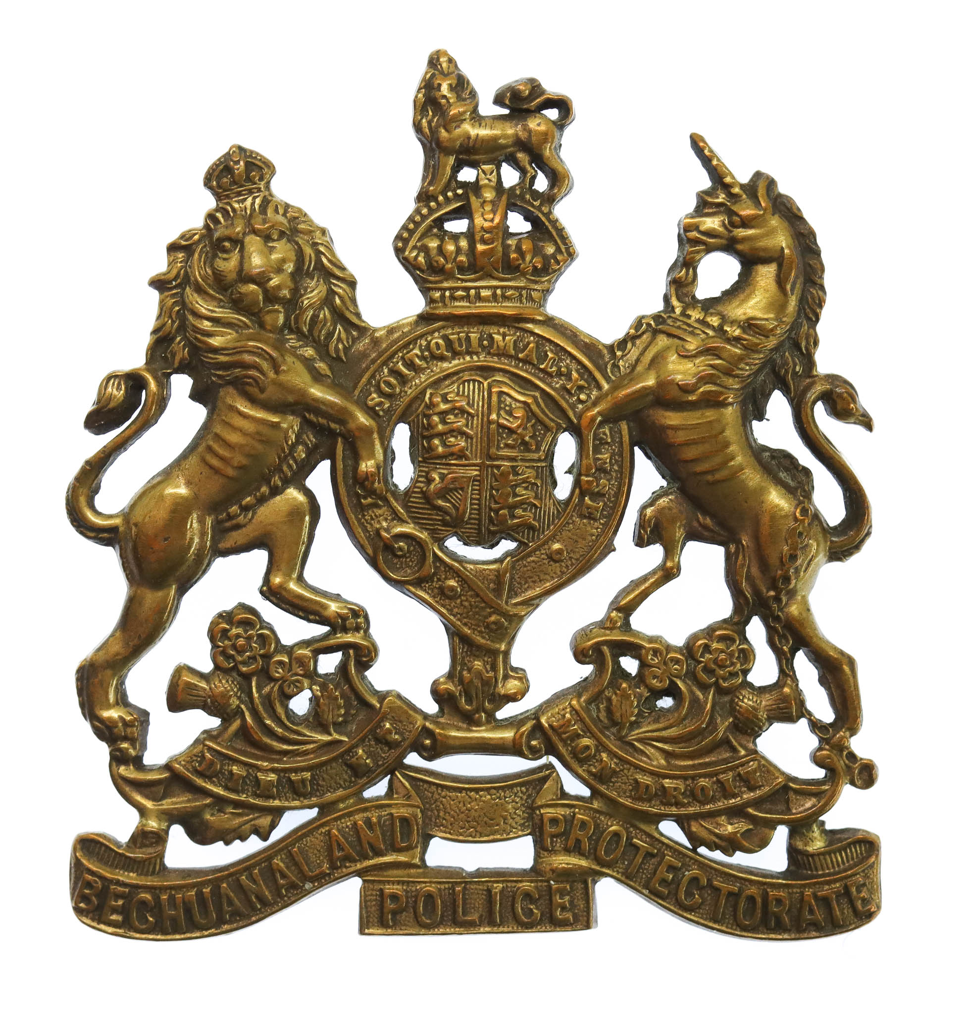 Bechuanaland Protectorate Police Cap Badge - King's Crown (c.1934-1952)