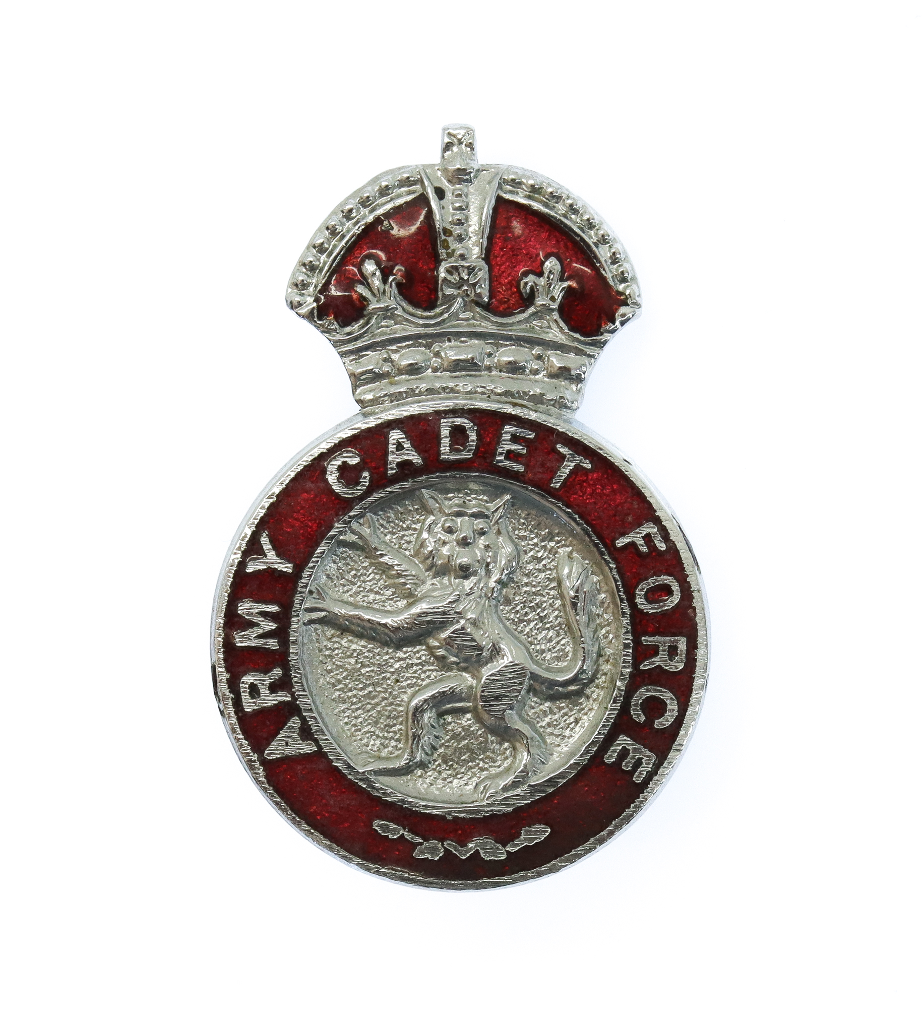 Army Cadet Force (A.C.F.) Enamelled Lapel Badge - King's Crown