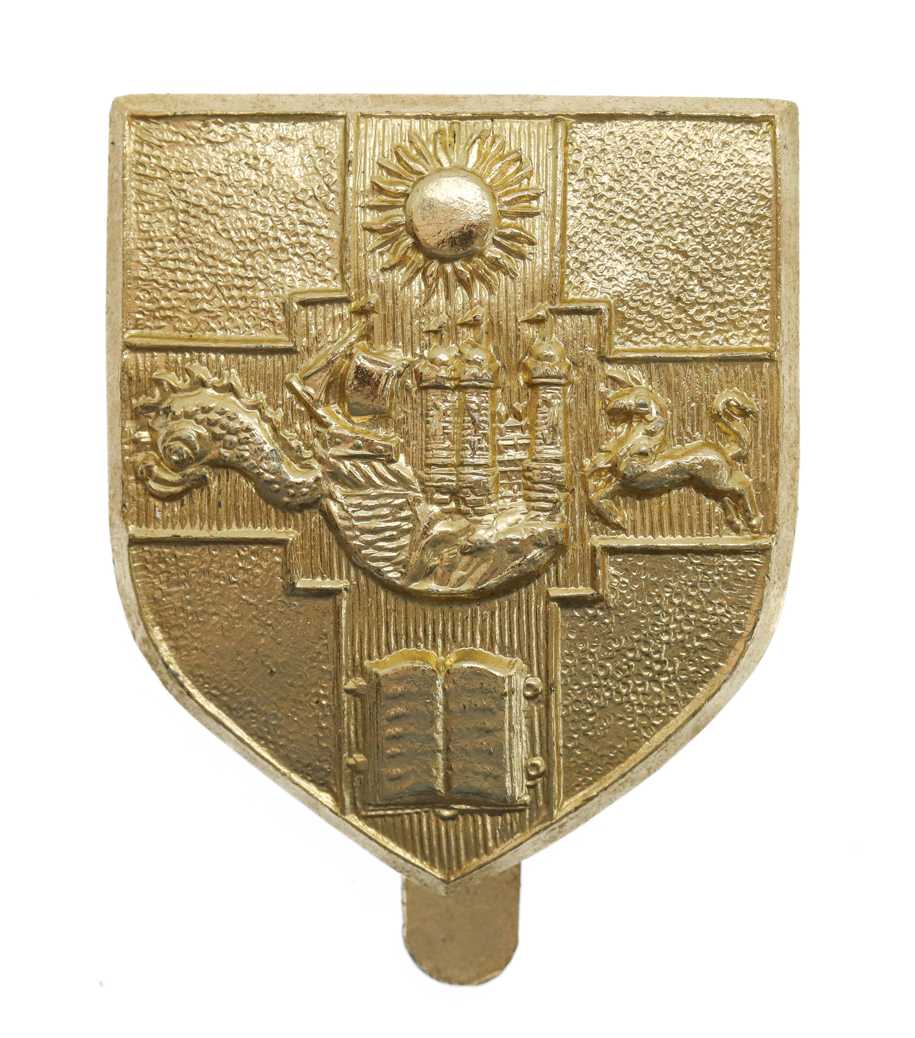 Bristol University O.T.C. Anodised (Staybrite) Cap Badge