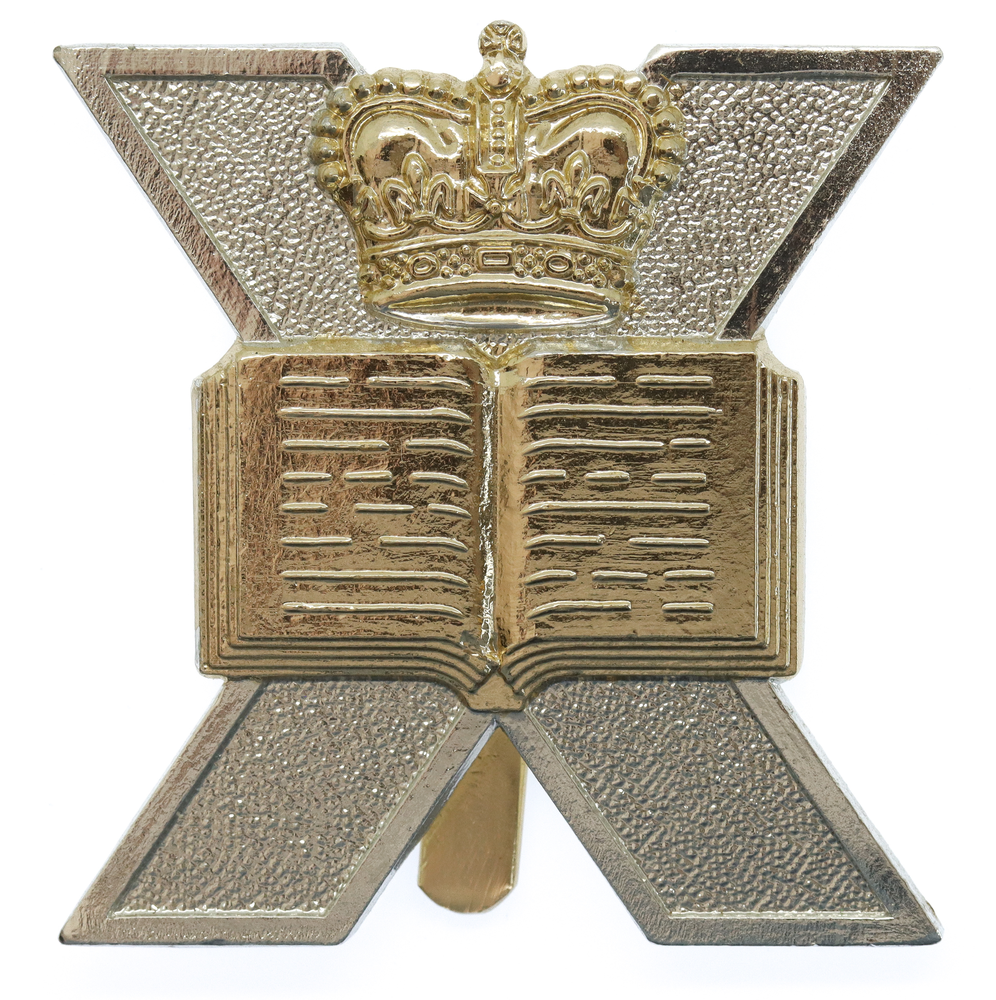 Edinburgh University O.T.C. Anodised (Staybrite) Cap Badge