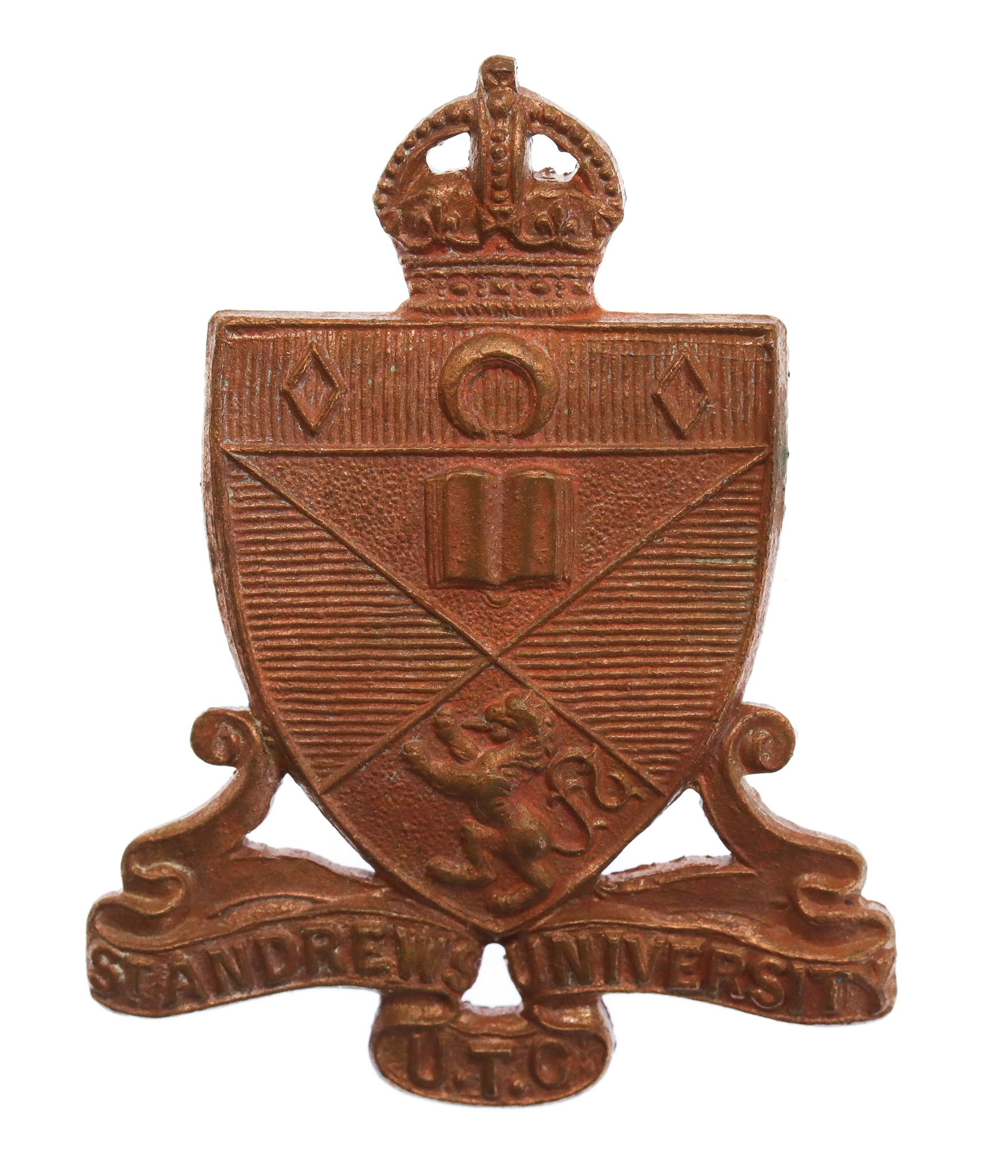 St. Andrew's University U.T.C. Cap Badge - King's Crown