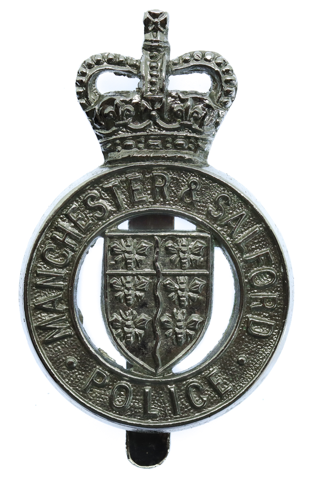 Manchester & Salford Police Cap Badge - Queen's Crown