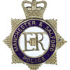 Manchester & Salford Police Senior Officer's Sterling Silver & Enamel Cap Badge - Queen's Crown