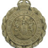 Wigan County Borough Police Wreath Helmet Plate - King's Crown