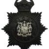 Wigan Borough Police Night Helmet Plate - King's Crown
