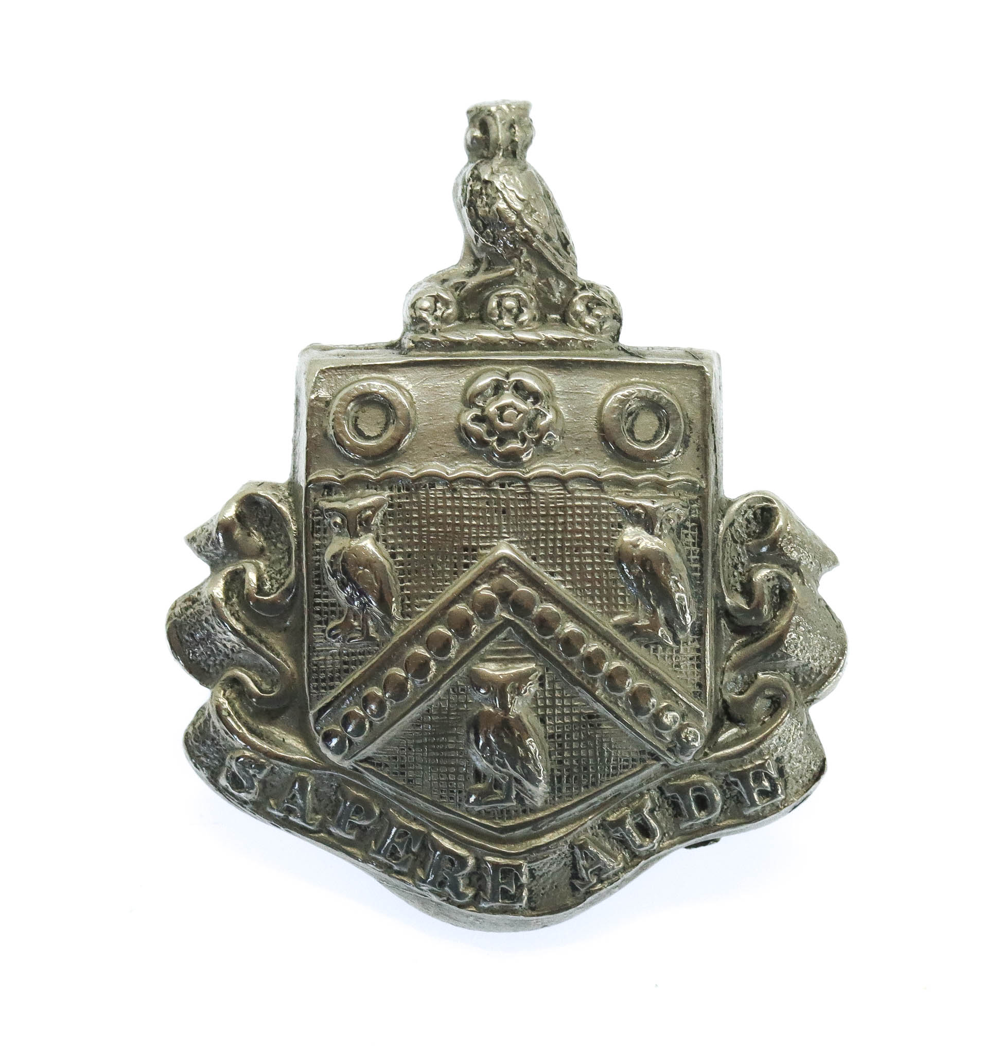 Oldham Borough Police White Metal Collar Badge