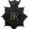 Oldham Borough Police Blackened Helmet Plate - Queen's Crown