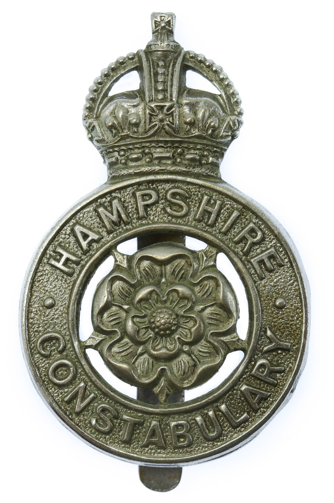 Hampshire Constabulary Cap Badge - King's Crown