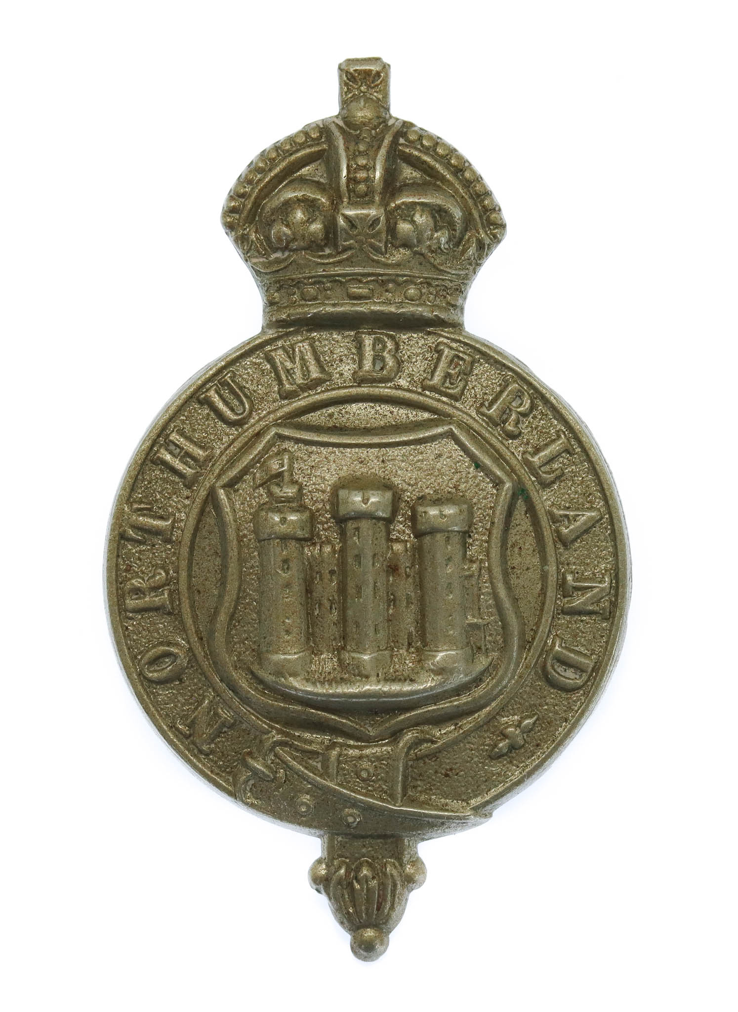 Northumberland Constabulary Kepi Badge - King's Crown
