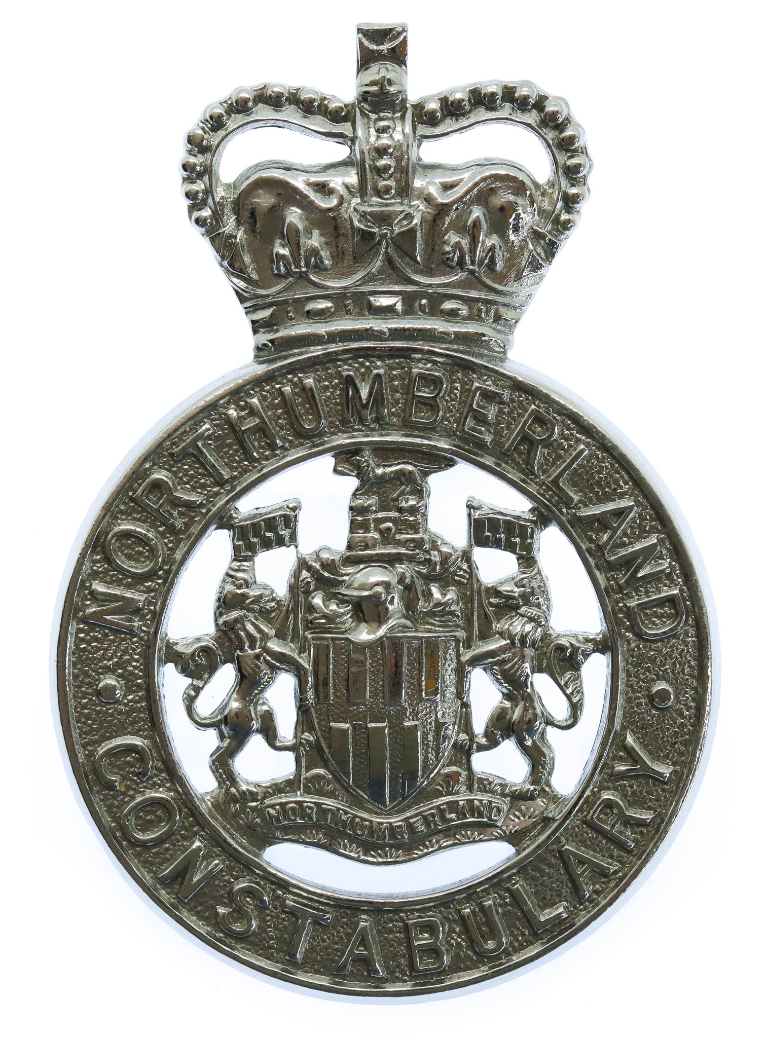 Northumberland Constabulary Cap Badge - Queen's Crown