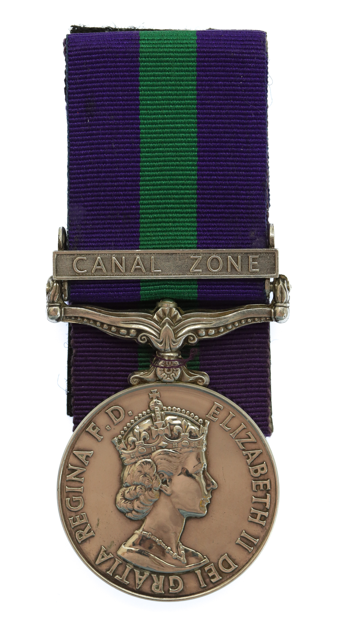 General Service Medal (Clasp - Canal Zone) - Pte. T.B. Finan, Royal Army Ordnance Corps
