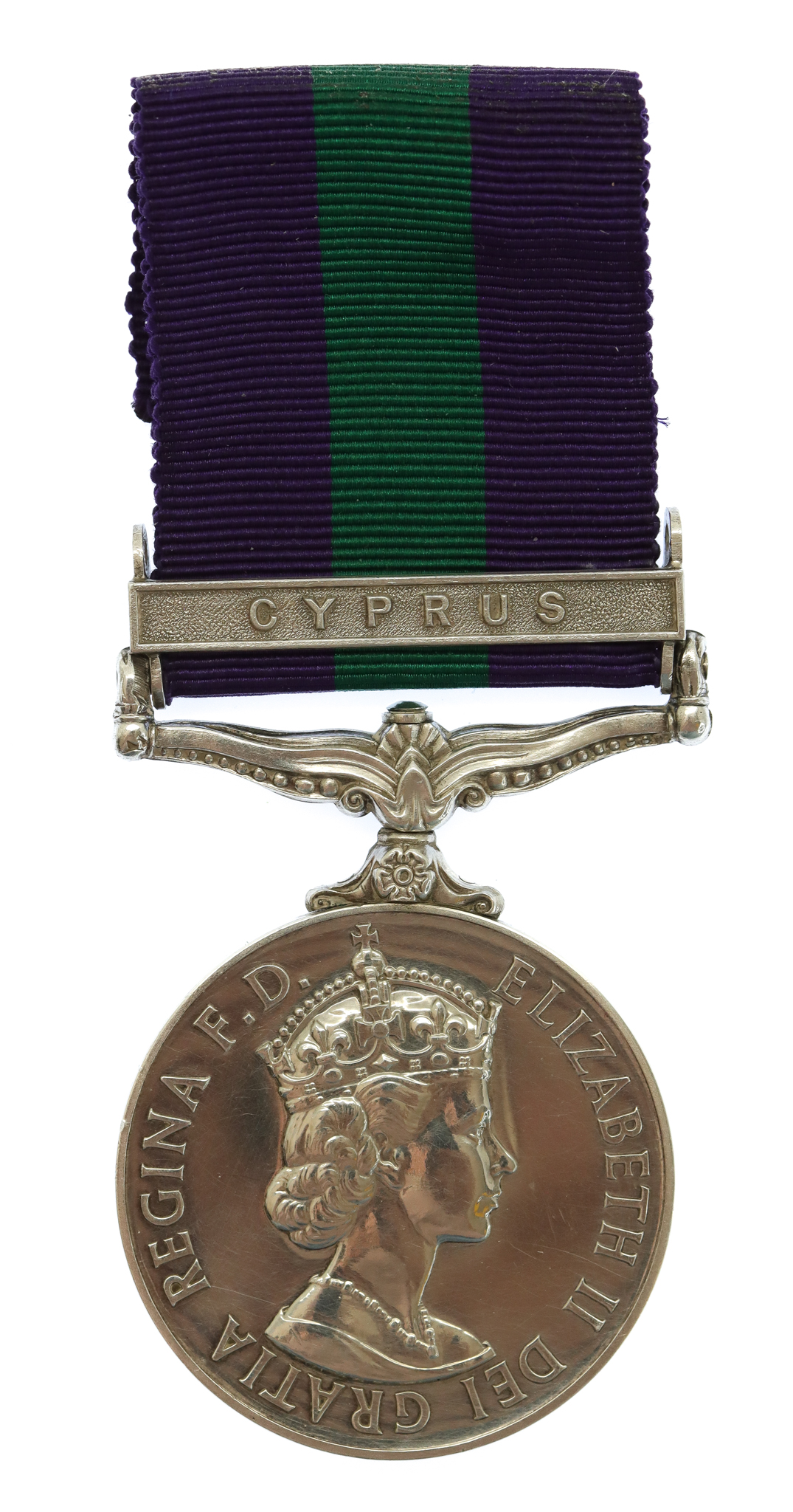 General Service Medal (Clasp - Cyprus) - Pte. J. Terry, Royal Army Ordnance Corps