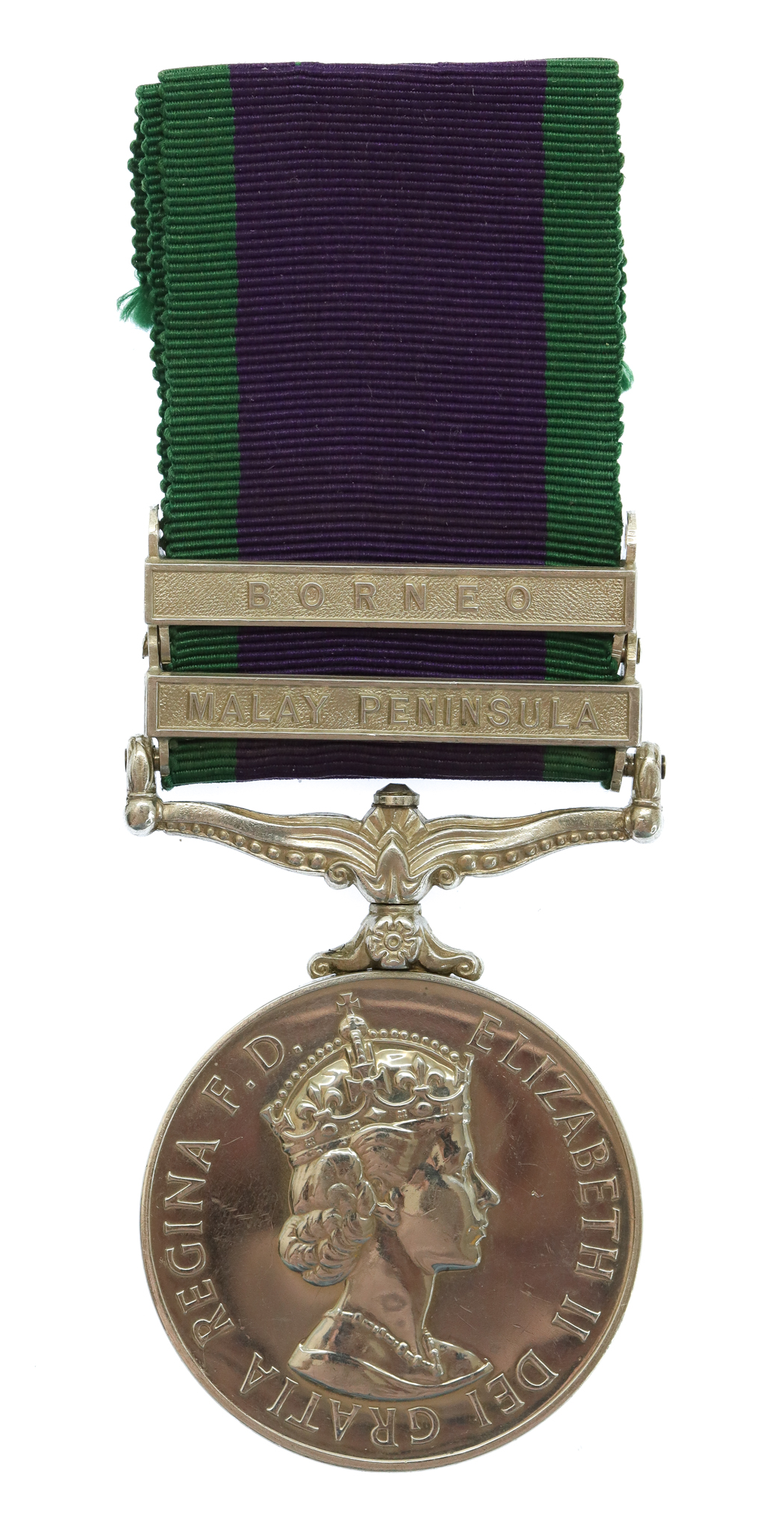 Campaign Service Medal (2 Clasps - Malay Peninsula, Borneo) - Cpl. W.N. Evans, Royal Electrical & Mechanical Engineers