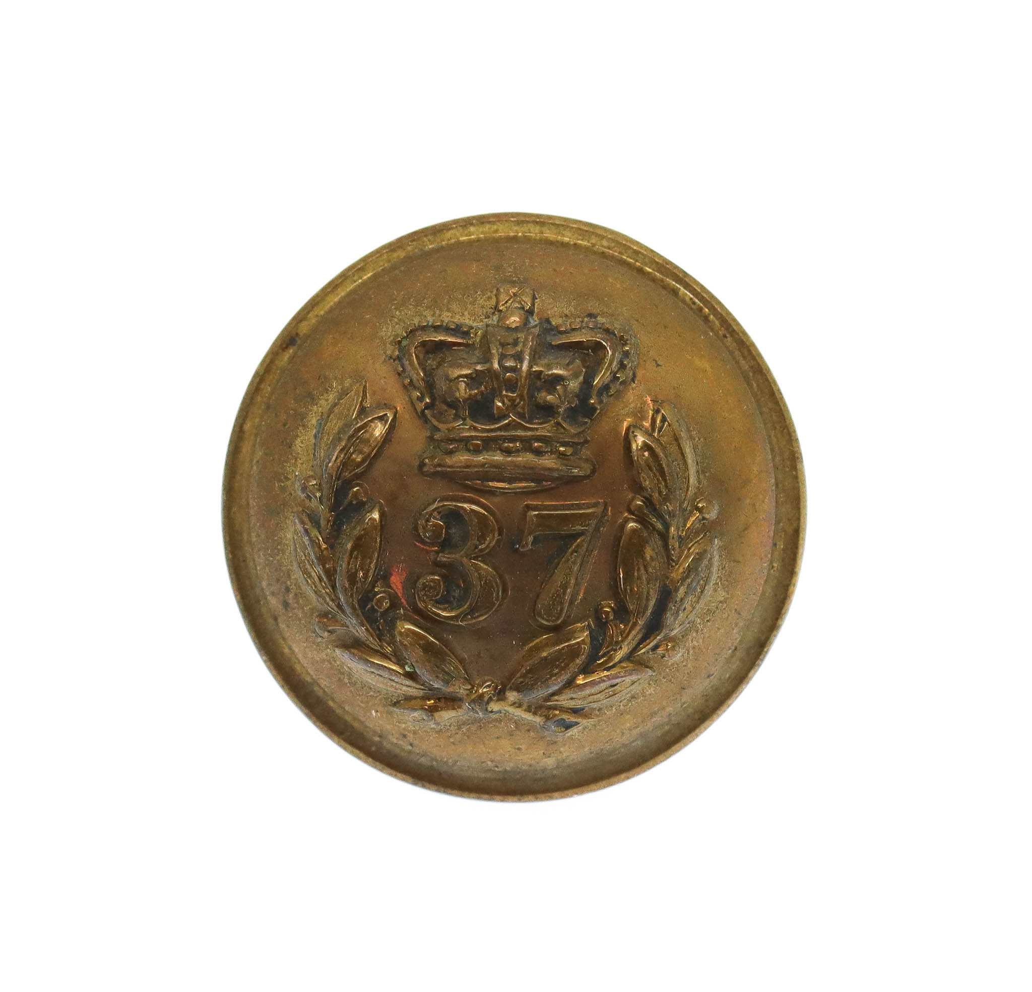 Victorian Pre 1881 37th (North Hampshire) Regiment of Foot Officer's Button (19mm)