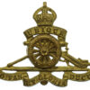 Royal Artillery (Revolving Wheel) Cap Badge - King's Crown