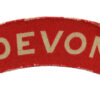 Devonshire Regiment (DEVON) WW2 Printed Shoulder Title