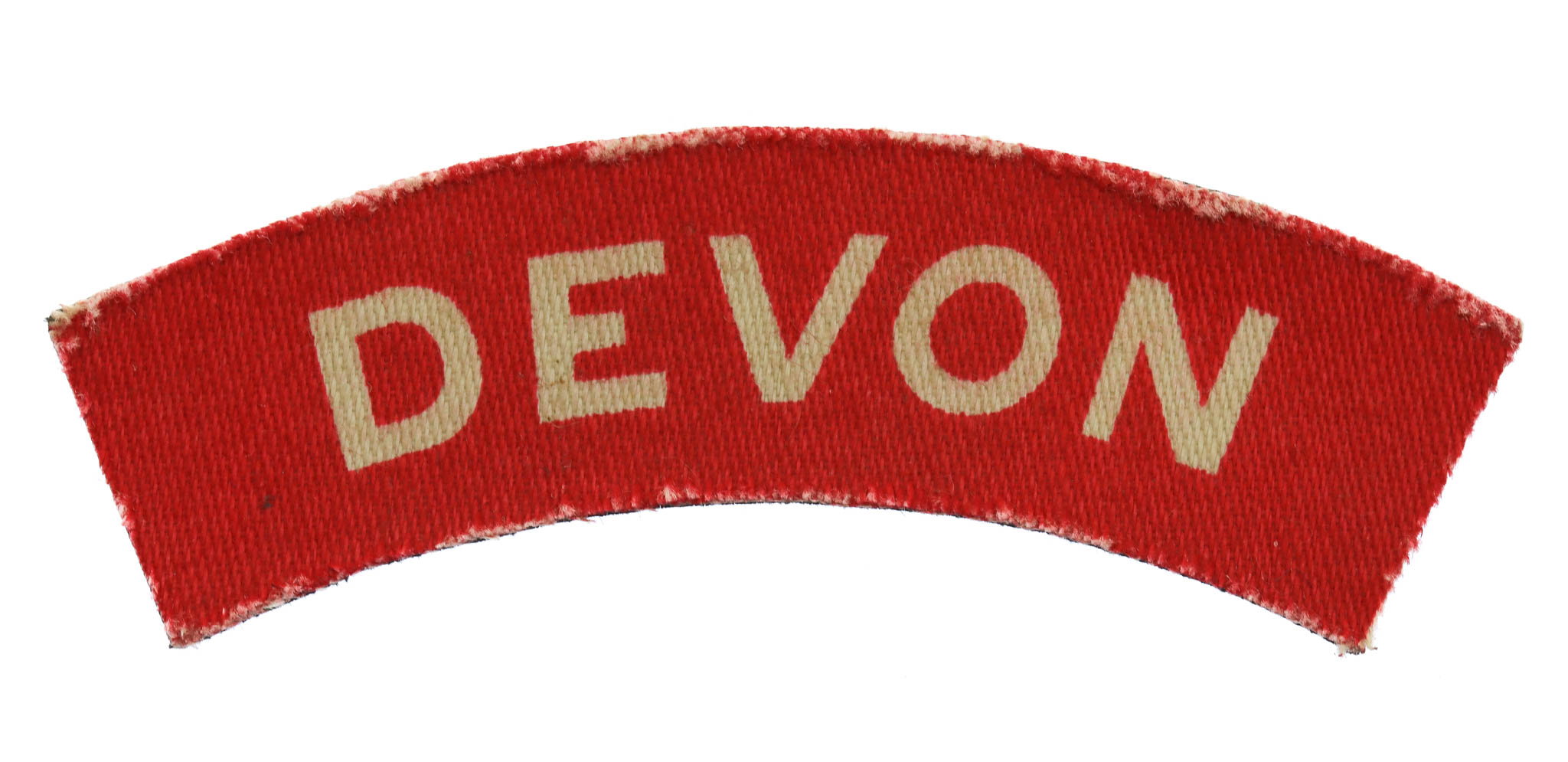 Devonshire Regiment (DEVON) WW2 Printed Shoulder Title