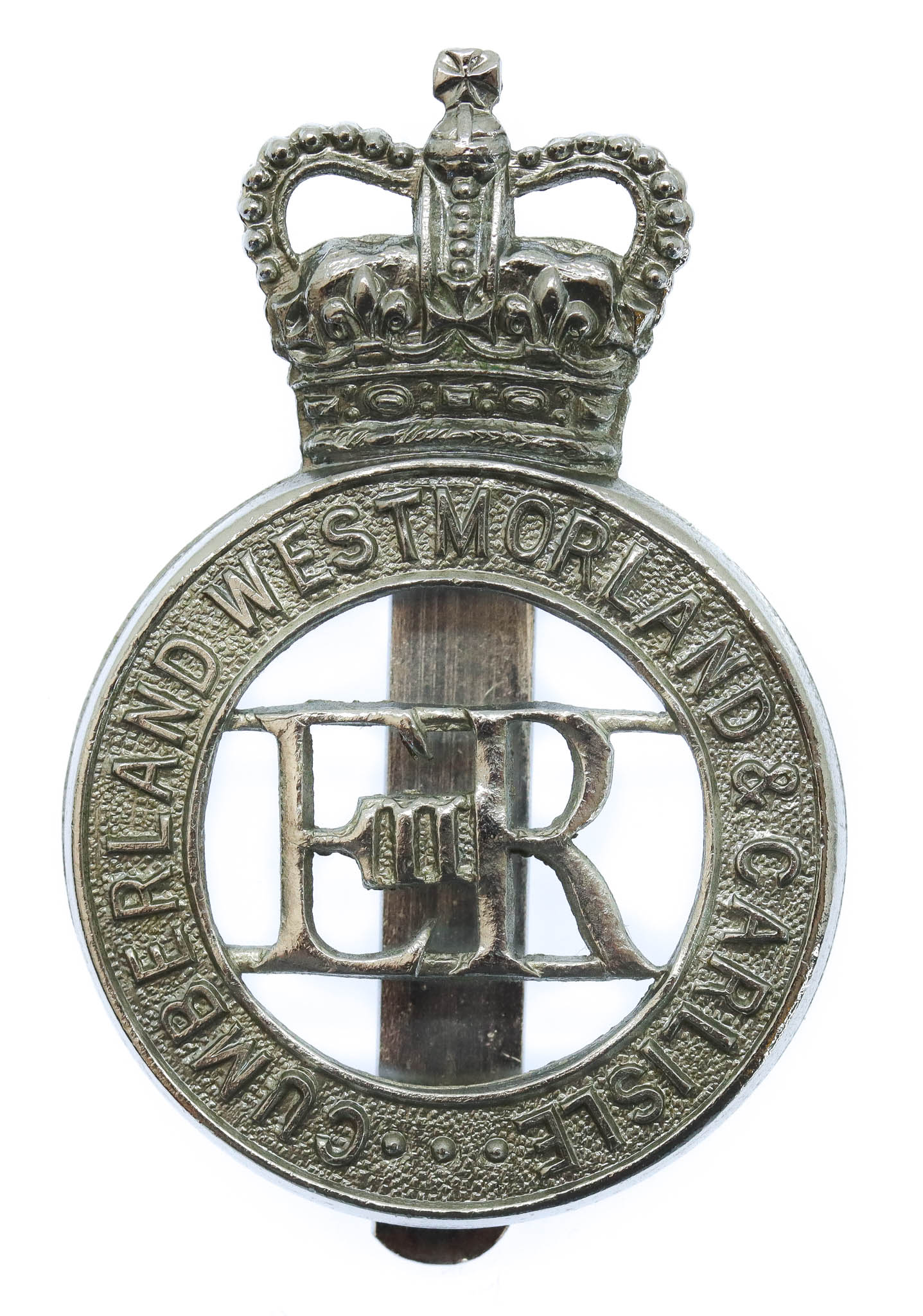 Cumberland, Westmoreland & Carlisle Constabulary Cap Badge - Queen's Crown 