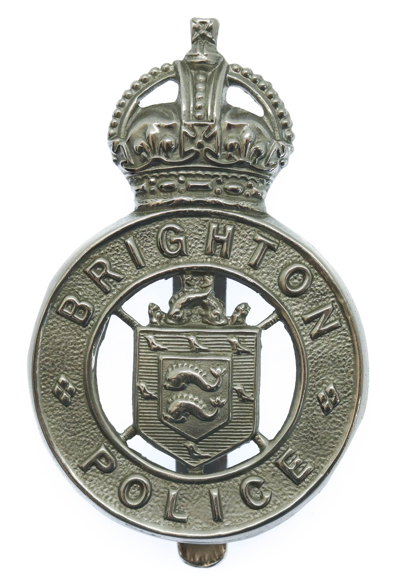 Brighton Borough Police Cap Badge - King's Crown