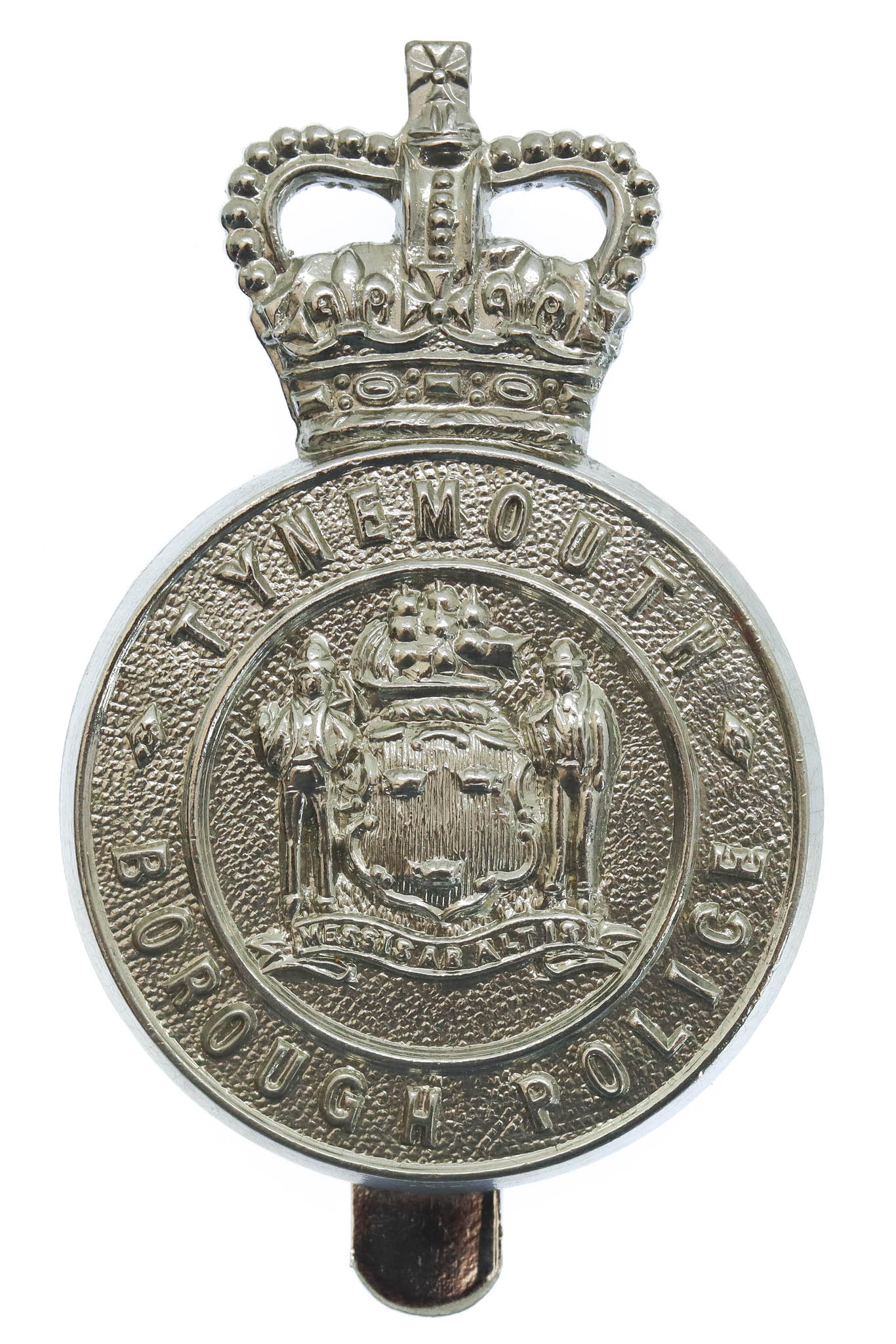 Tynemouth Borough Police Cap Badge - Queen's Crown