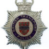 British Transport Police (B.T.P.) Enamelled Helmet Plate - Queen's Crown