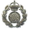 Chesterfield Borough Police Wreath Cap Badge - King's Crown