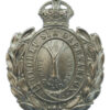 Caernarvonshire Constabulary Wreath Helmet Plate - King's Crown