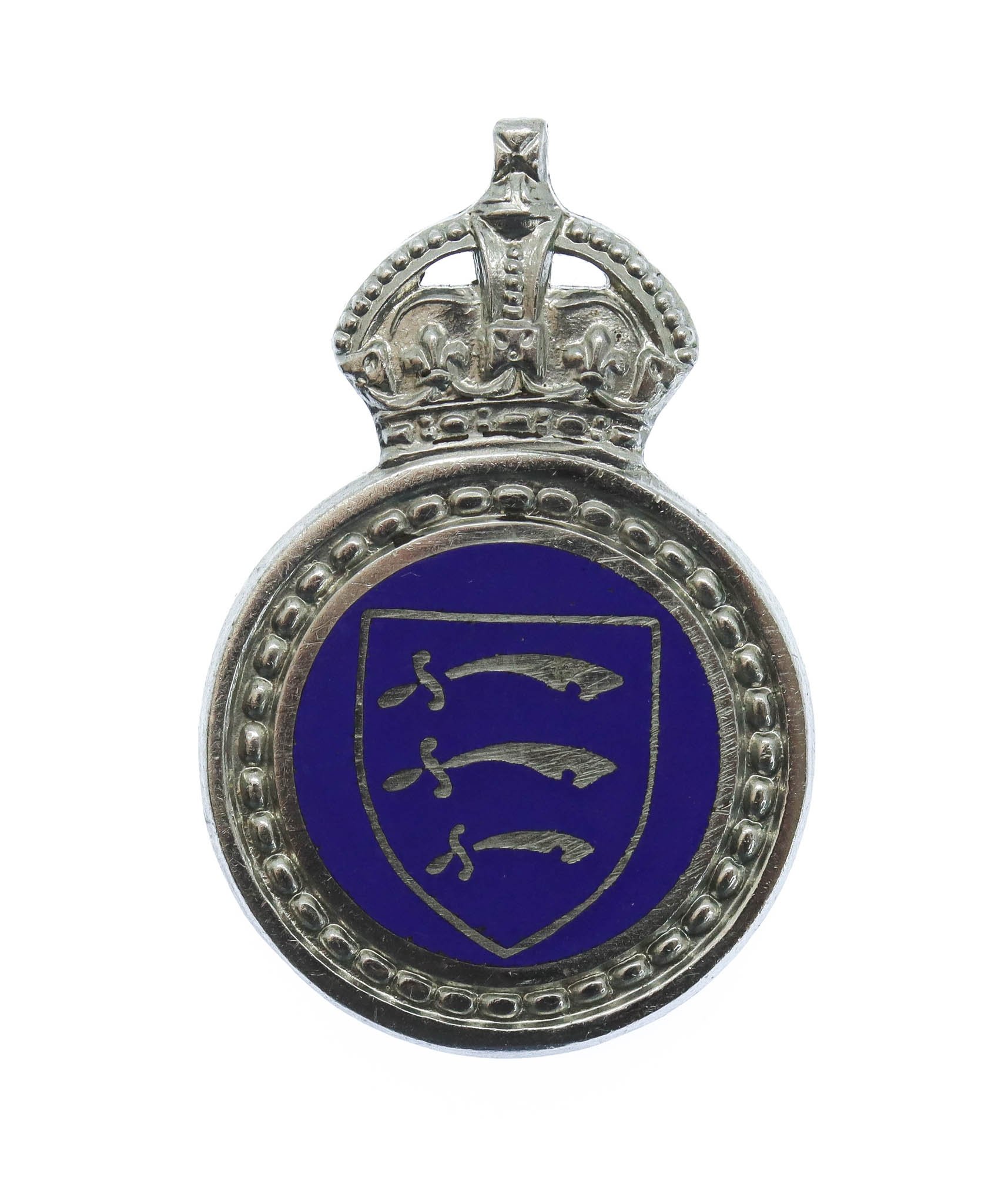 Essex Special Constabulary Enamelled Lapel Badge - King's Crown