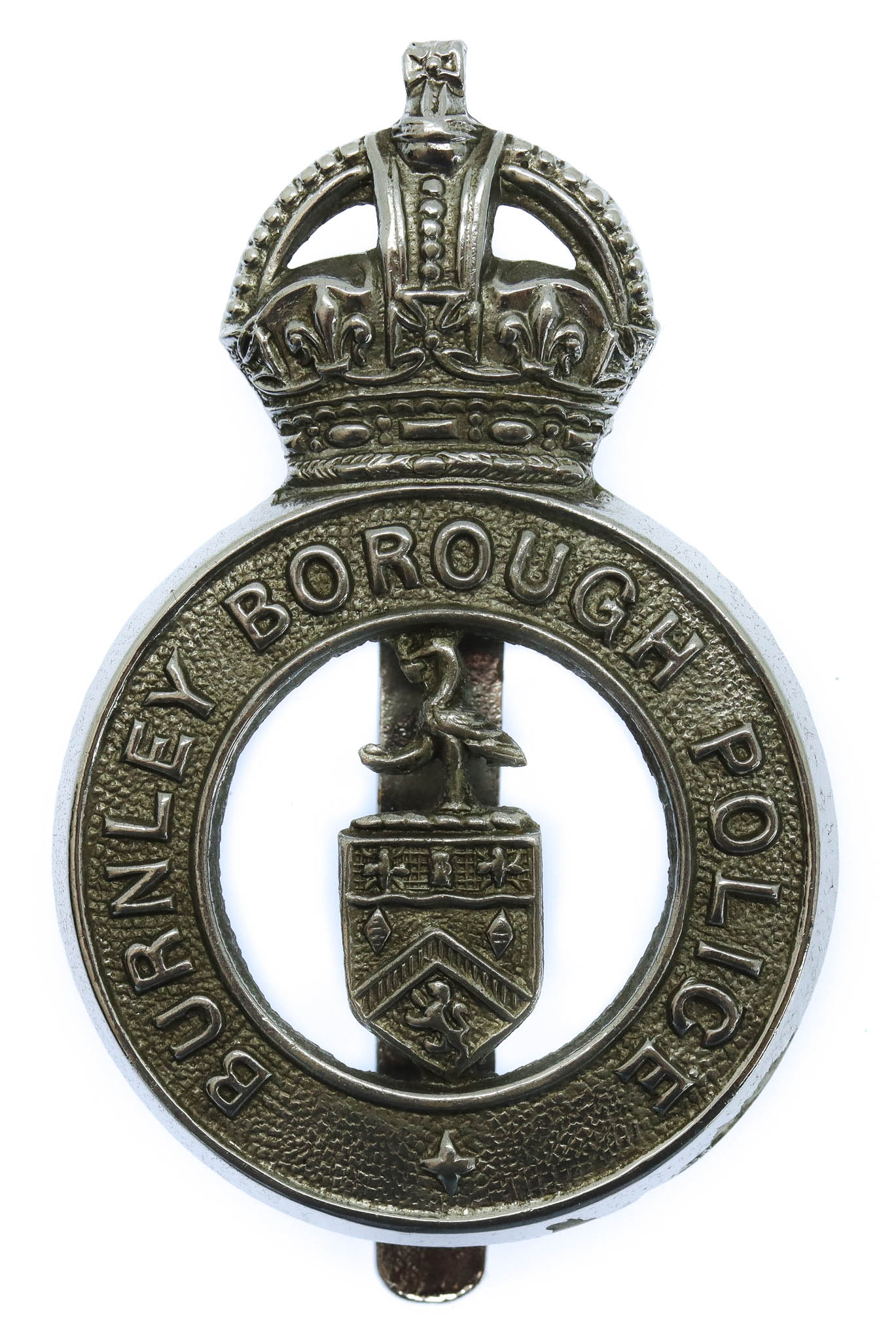 Barnsley Borough Police Cap Badge - King's Crown