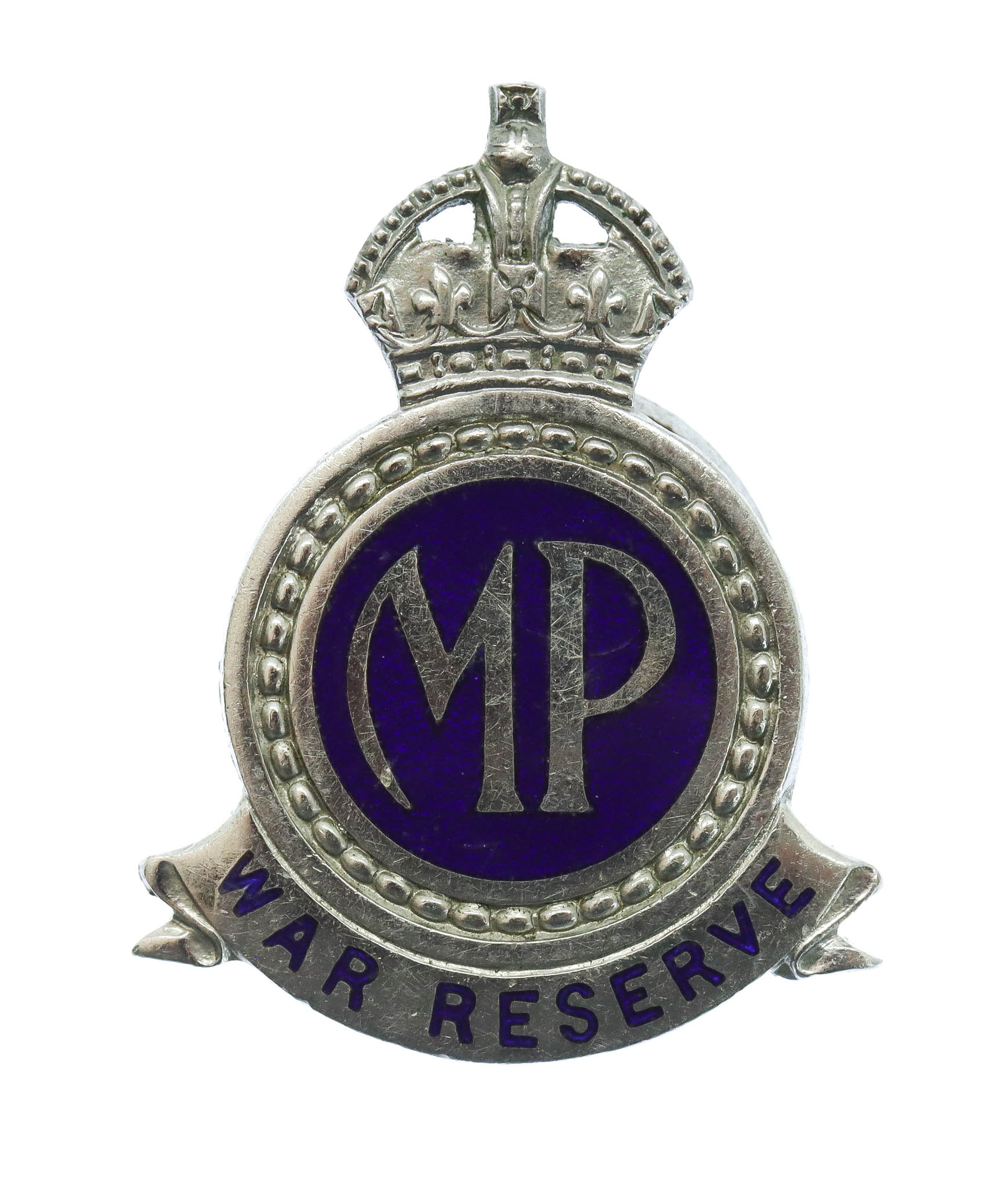 WW2 Metropolitan Police War Reserve Enamelled Lapel Badge