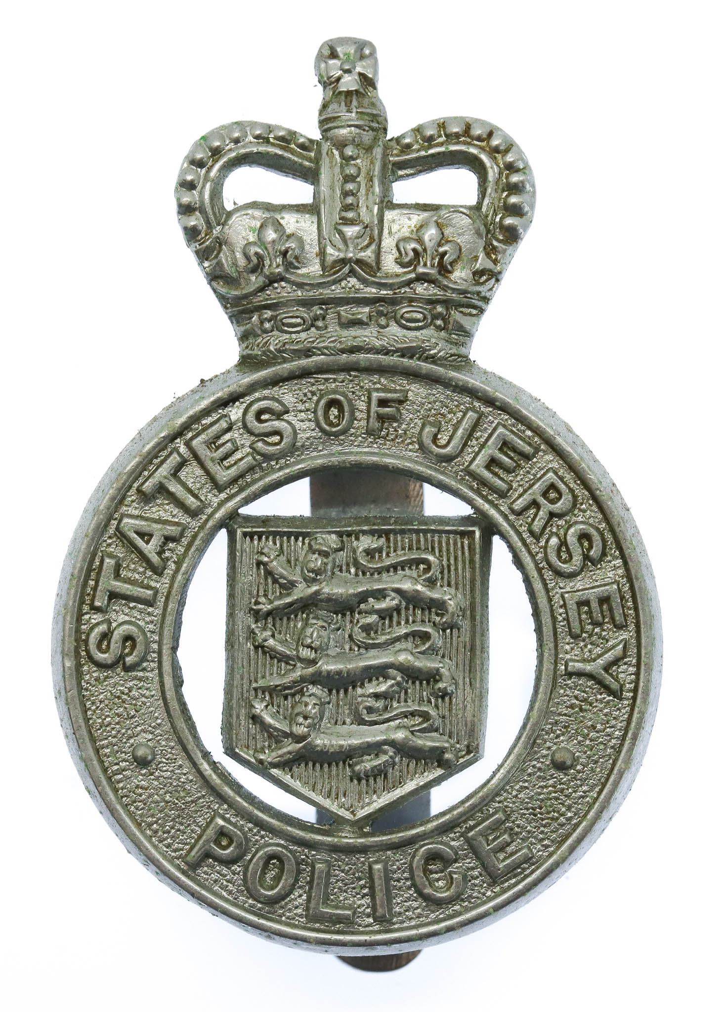 States of Jersey Police Cap Badge - Queen's Crown