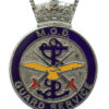 Ministry Of Defence (M.O.D.) Guard Service Enamelled Cap Badge - Queen's Crown