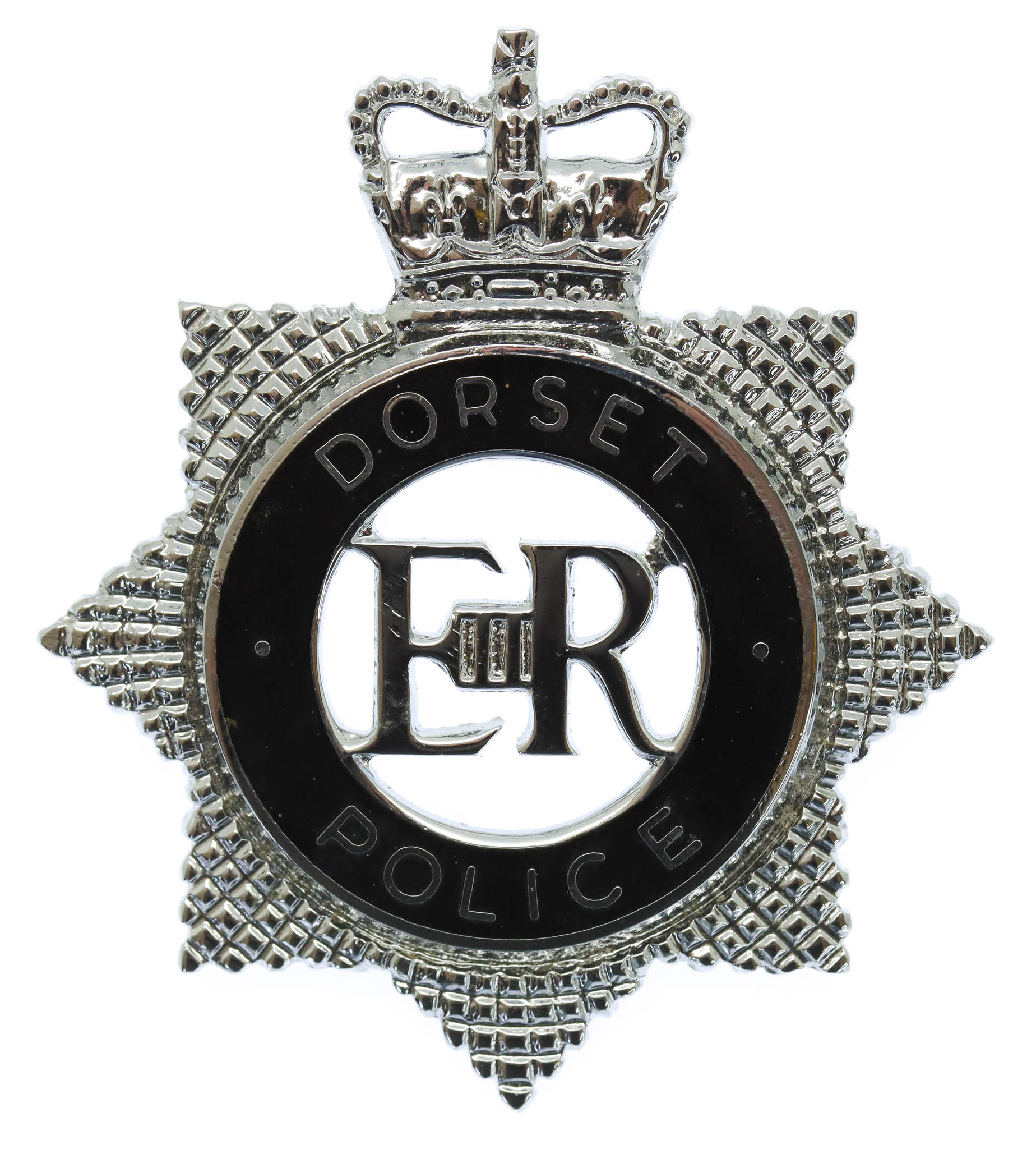 Dorset Police Senior Officer's Enamelled Cap Badge - Queen's Crown