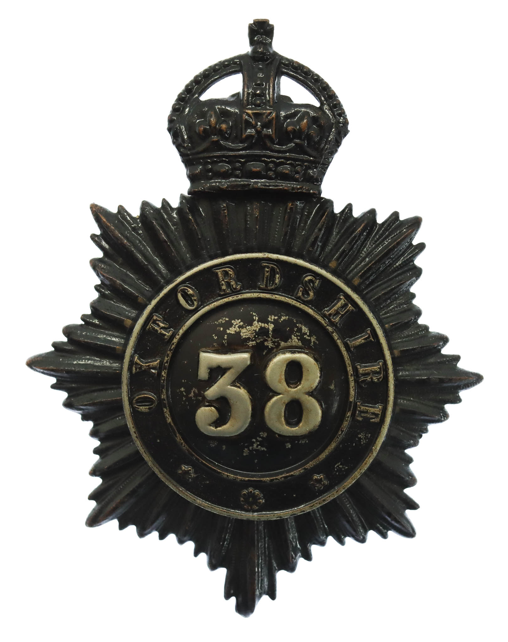 Oxfordshire Constabulary Helmet Plate - King's Crown (38)