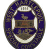 WW1 1914 West Hartlepool Special Constable Enamelled Lapel Badge