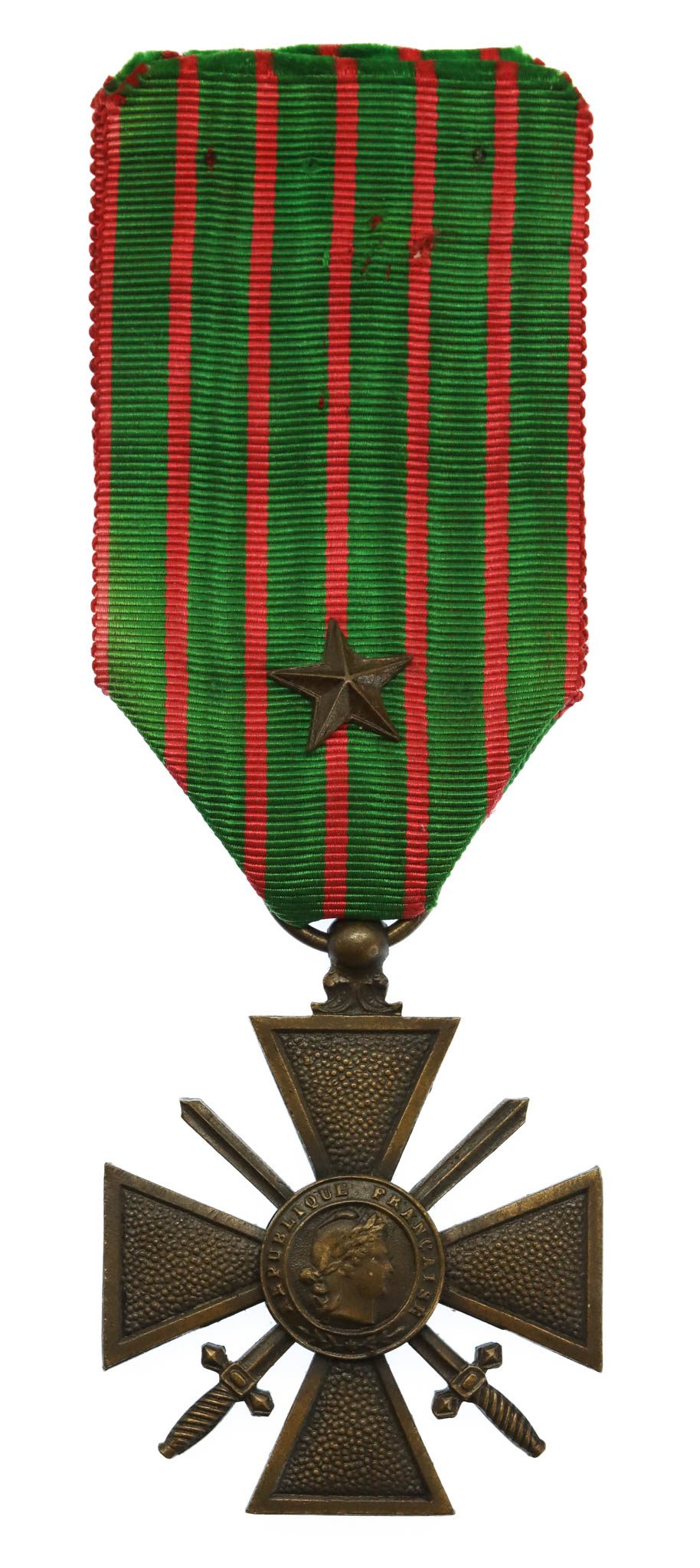 French WW1 Croix de Guerre 1914-1918 with Star