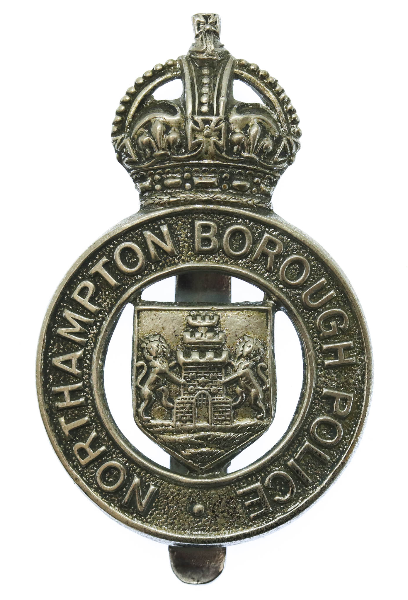 Northampton Borough Police Cap Badge - King's Crown