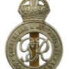 George VI Cumberland & Westmoreland Constabulary White Metal Cap Badge - King's Crown